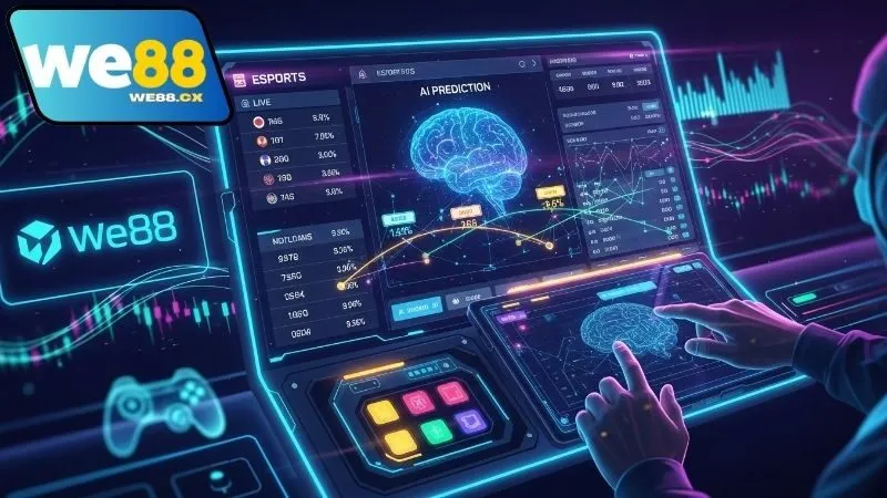 Hệ thống cá cược esports tích hợp AI dự đoán We88 hiện đại 1 he-thong-ca-cuoc-esports-tich-hop-ai-du-doan-we88